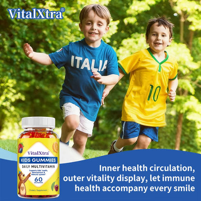 Children's Multivitamin Gummies - Rich in Vitamin A, C, D3, Zinc,- Boosts Immunity and Brain Health, Promote Nutrient Absorption