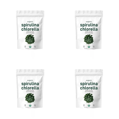 Organic Spirulina & Chlorella 720 Tablets – Broken Cell Wall, Chlorophyll Rich, Supports Daily Energy, Immunity & Vitality