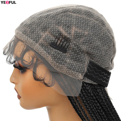 Braided Wigs Lace Front Synthetic Wig Bohemian Braided Wigs Boho Braids Wig Full Lace Braided Wigs Cheap Wigs On Sale Clearance
