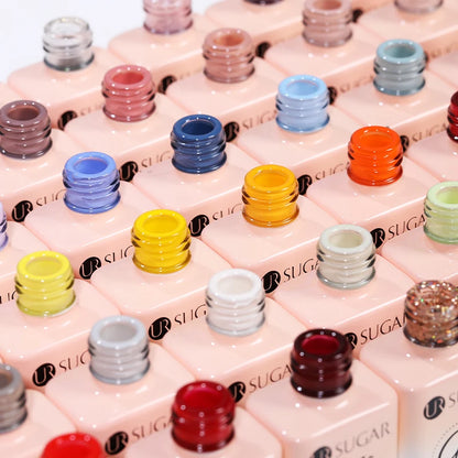 UR SUGAR 15ml Gel Nail Polish Neon Blue Red Green Pastal Nude UV/LED Soak Off No Wipe Nail Gel Polish Suitable For Summer Autumn
