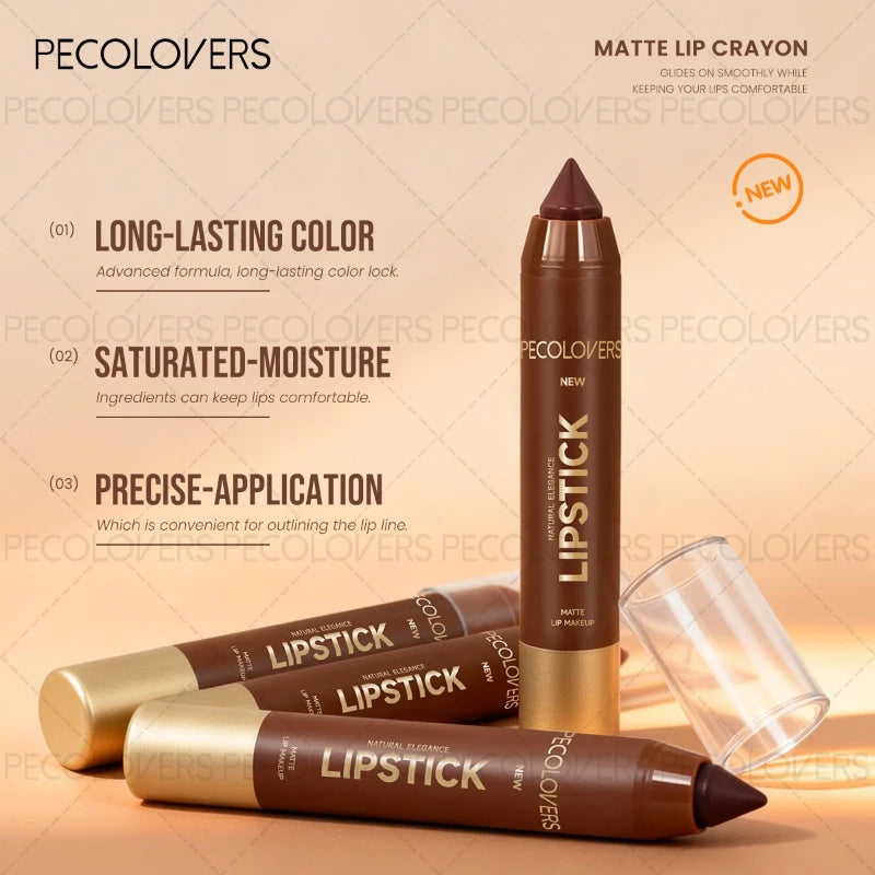 2PCS/Set Lip Liner and Gloss Duo Smooth and Hydrating - Offers Long-Lasting, Vivid Color with A Moisturizing Shine Suitable for Various Looks