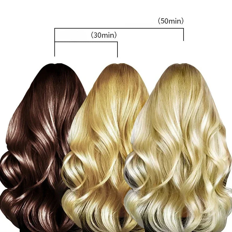 9 Degrees Natural White Gold Fading Paste Tasteless Hair Bleaching Agent Long Lasting Easy to Wash Decolor Cream