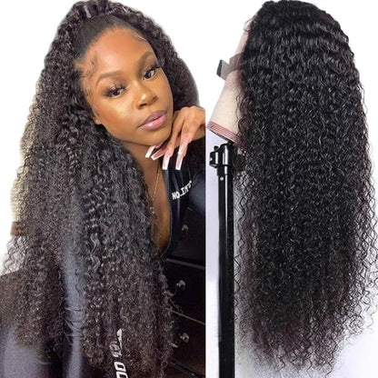 African short curly long hair wigs, fashionable front lace synthetic fiber full head wig