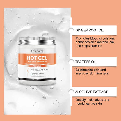 Hot Cream Firming Gel Organic Anti Cellulite Slimming Skin Tightening Stomach Fat Burning Moisturize Workout Body Massage Lotion