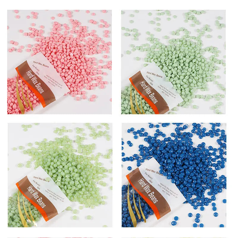 100g Whole Body Depilating Wax 10 Color Paper-Free Solid Hard Beeswax Hair Removal Beans Intimate Hair Removal Results Supplies