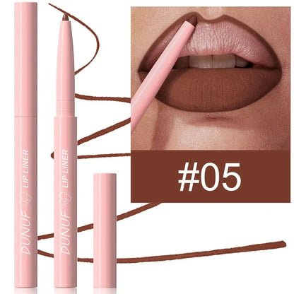 Twist Up Lip Liner Lipstick Pen Multipurpose Powder Blusher Velvet Matte Waterproof Lip Contour Non Stick Cup Lip Rouge Makeup