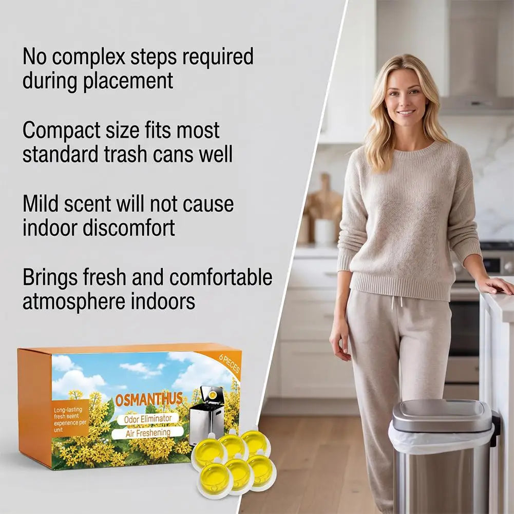 Stick On Trash Can Deodorizer Pods LongLasting Fragrance Powerful Odor Eliminator Osmanthus Lavender Self Adhesive Air Freshener