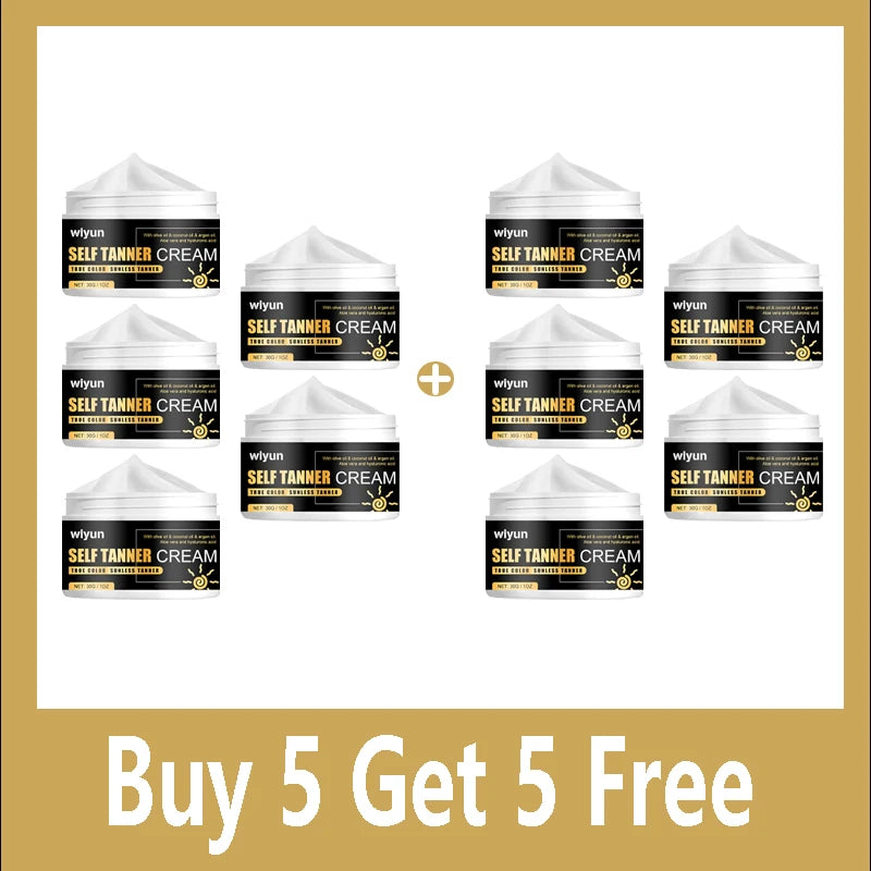 Natural Tanning Cream Face Body Long Lasting Bronzer Skin Tanner Anti-UV Nourishing Self-Tanning Body Lotion