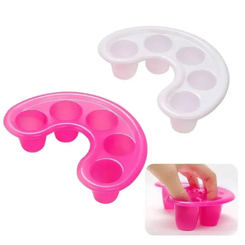 1/2pcs Nail Polish Remover Tray Set Non-Toxic Nail Art Dip Bowl, Unscented Manicure Hand Wash Remover Tools for DIY Nail Bath