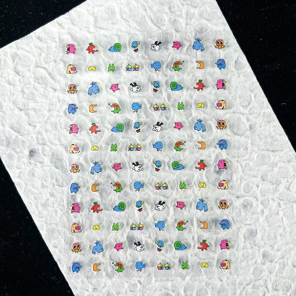 Cute Y2k Stytle Pvc Ancient Small Animals Adhesive Stickers Nail Art Waterproof Diy Charms Loptop Phone Case Scrapbook Sticker
