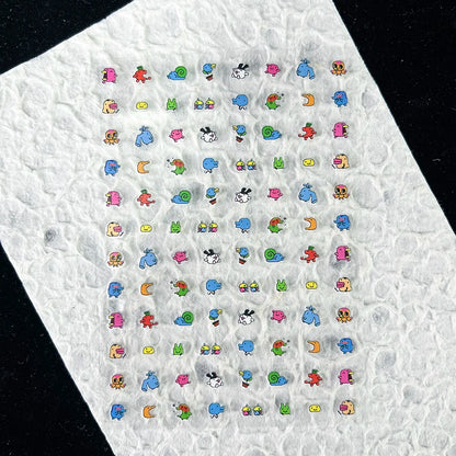 Cute Y2k Stytle Pvc Ancient Small Animals Adhesive Stickers Nail Art Waterproof Diy Charms Loptop Phone Case Scrapbook Sticker