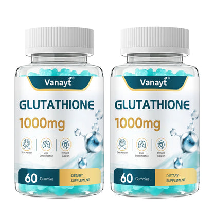 Vanayt Glutathione 1000mg Gummies Hydrolyzed Collagen Vitamin C 60Pcs Skin Health Liver Detox Immune Support Dietary Supplement