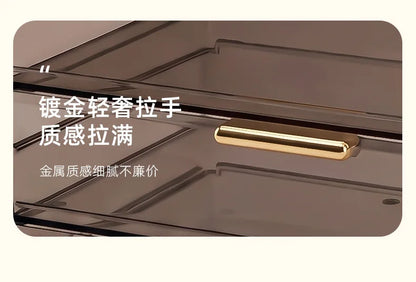 Cosmetics storage box dustproof large capacity household dressing table skincare product storage cabinet desktop cosmetics stora