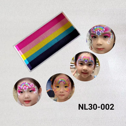 30g Water Based Rainbow Split Cake Face Painting Makeup Pastel UV Aqua Eyeliner for Body Art Party Halloween Christmas
