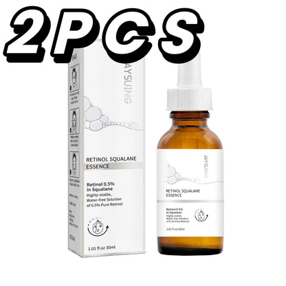 Retinol 0.5% Squalane Essence Wrinkle Remover Fade Fine Lines Anti-aging Moisturizing Whitening Firming Repair Skincare Serum