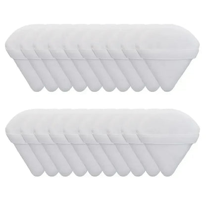 2/5/10/20Pcs Triangle Velvet Powder Puff Mini Face Makeup Sponge Washable Lightweight Cosmetics