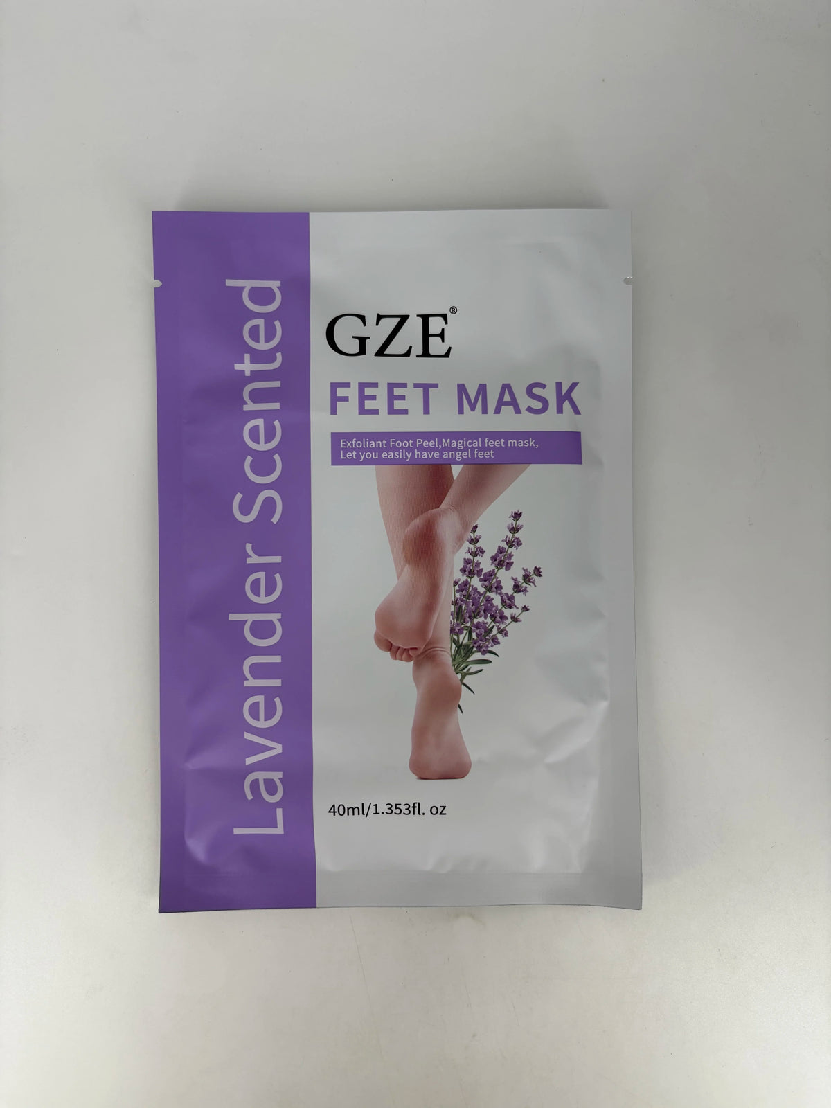 GZE Foot Peel Mask Skin Exfoliating Foot Masks for Dry, Rough Cracked Feet Heels, Callus, Dead Skin Remover - Feet Peeling Mask
