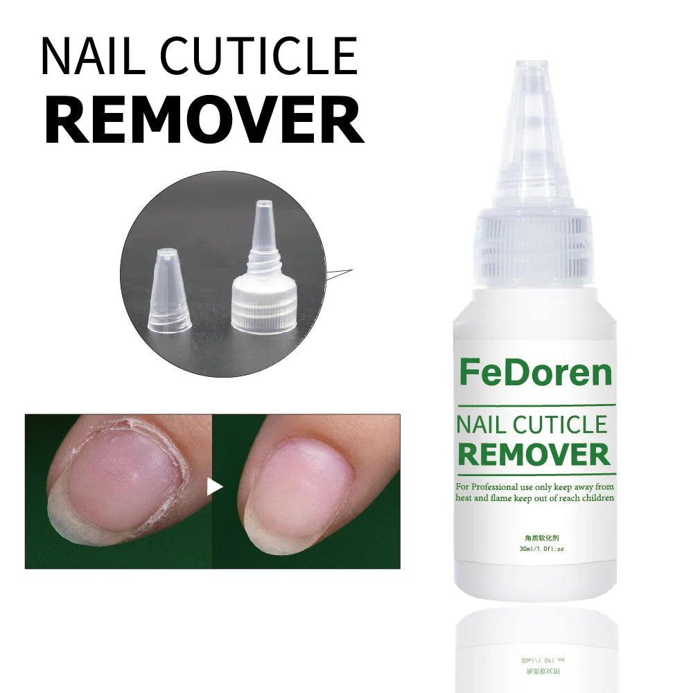 30ML Nail Cuticle Remover Softener Liquid Nail Repair Gel Exfoliator Cuticle Treatment Manicure Soften Dead Skin For Nails Care