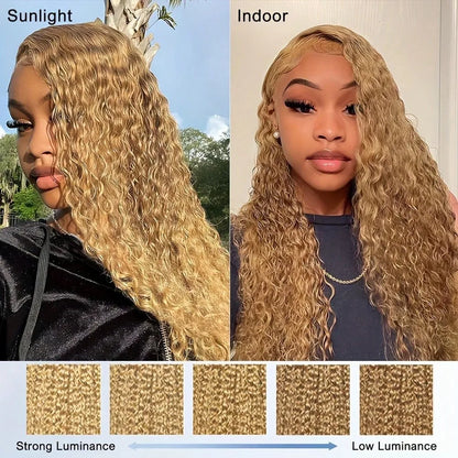 27 Honey Blonde Wig Human Hair 13x6 Hd Lace Frontal Wig Deey Wave Lace Front Wig 13x4 Honey Blonde Human Hair Wigs  250 Density