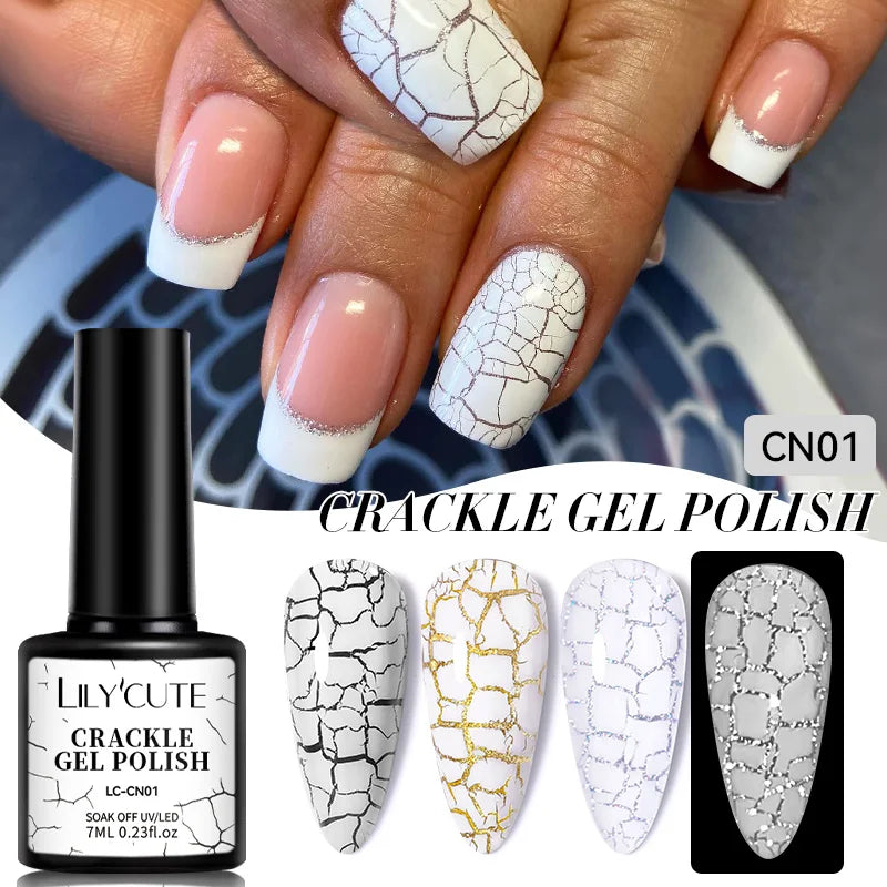 LILYCUTE 7ML Champagne Gold Reflective Glitter Gel Nail Polish Superflash Colorful Sparkling Effect For Manicure Nail Art UV Gel