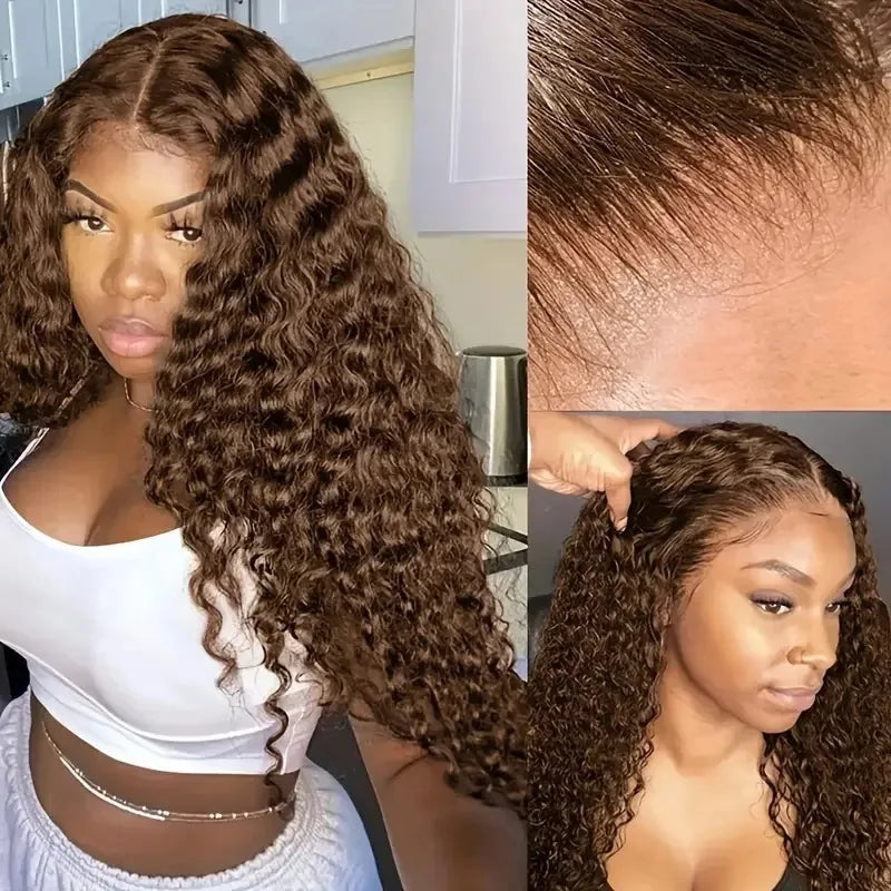 African short curly long hair wigs, fashionable front lace synthetic fiber full head wig
