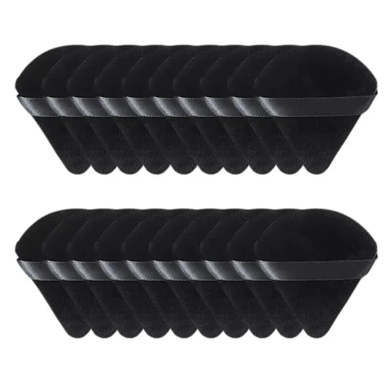2/5/10/20Pcs Triangle Velvet Powder Puff Mini Face Makeup Sponge Washable Lightweight Cosmetics
