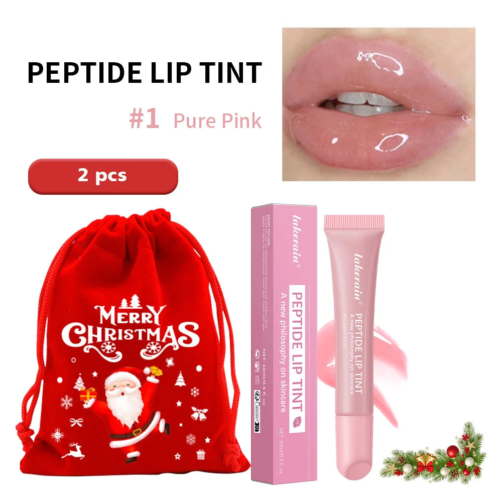Christmas Gift Hydrating Lip Gloss Glitter Plumping Lipgloss High Shine Glass Finish Nude Colors Shiny Jelly Liquid Lipstick