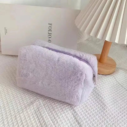 New-Plush Makeup Bags For Women Soft Travel Cosmetic Bag Organizer Case Lady Girls Make Up Case