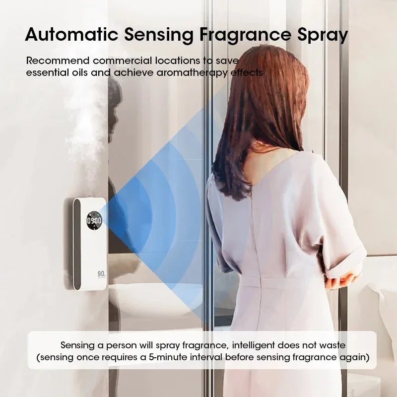 Wireless Aromatherapy Diffuser Air Freshener Purifier with Night Light Essential Oil Perfume for Living Room Deodorizer