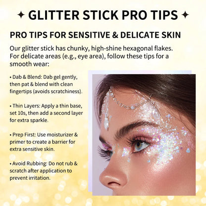 Christmas Cold Tone Eye Makeup Set Gel Glitter Stick Eyeliner Pencil Mascara Waterproof Long Lasting Smudge Proof for Party Gift