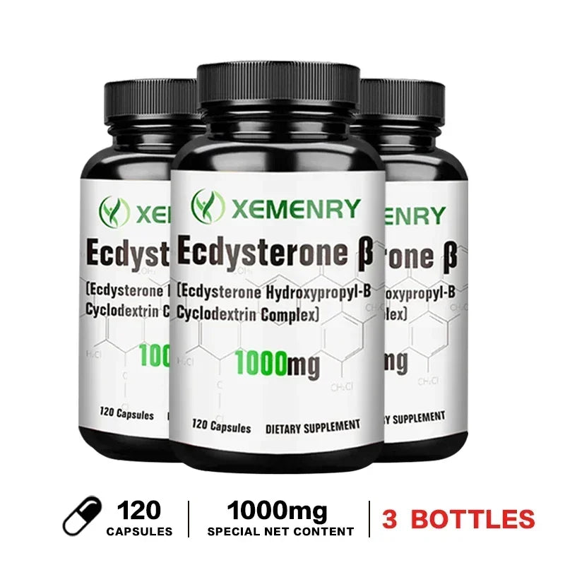 Ecdysterone Capsules - Build Muscle Mass, Promote Fat Burning and Metabolism, and Enhance Immunity Supplement