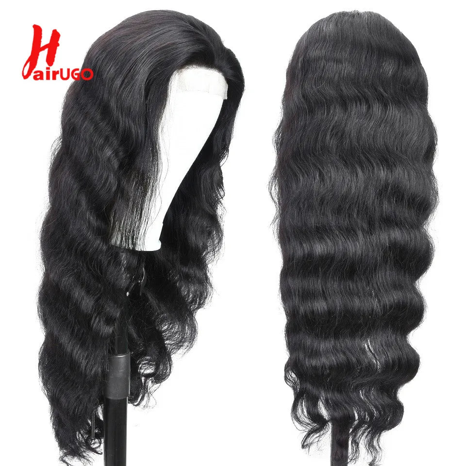 Body Wave 4*4 Lace Closure Wigs Human Hair Brazilian 13x1 Front Lace Wigs Natural Color Lace Closure Wigs For Women Pre Plucked