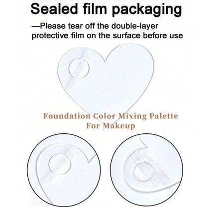 Clear Acrylic Makeup Mixing Palette Portable Multifunction Cosmetic Foundation Art Blending Palette for Eyeshadow Lipstick Nail
