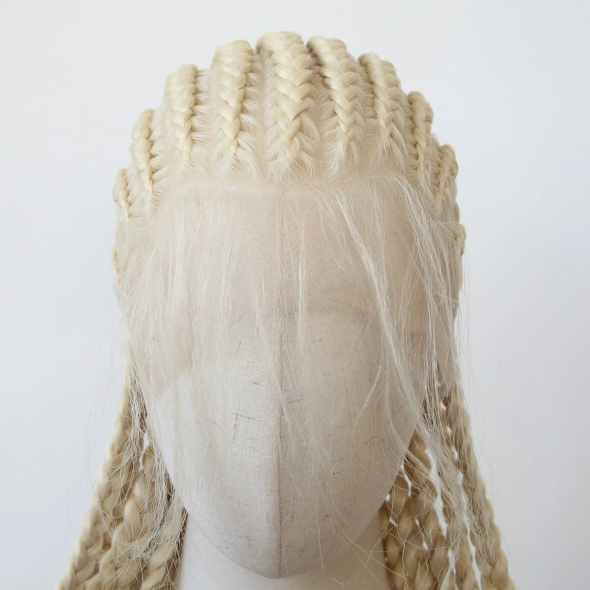 Black Braided Wigs Synthetic Full Lace Wig Glueless Full Lace Synthetic Wig Heat Resistant Fiber Wig for Women Daily Wear