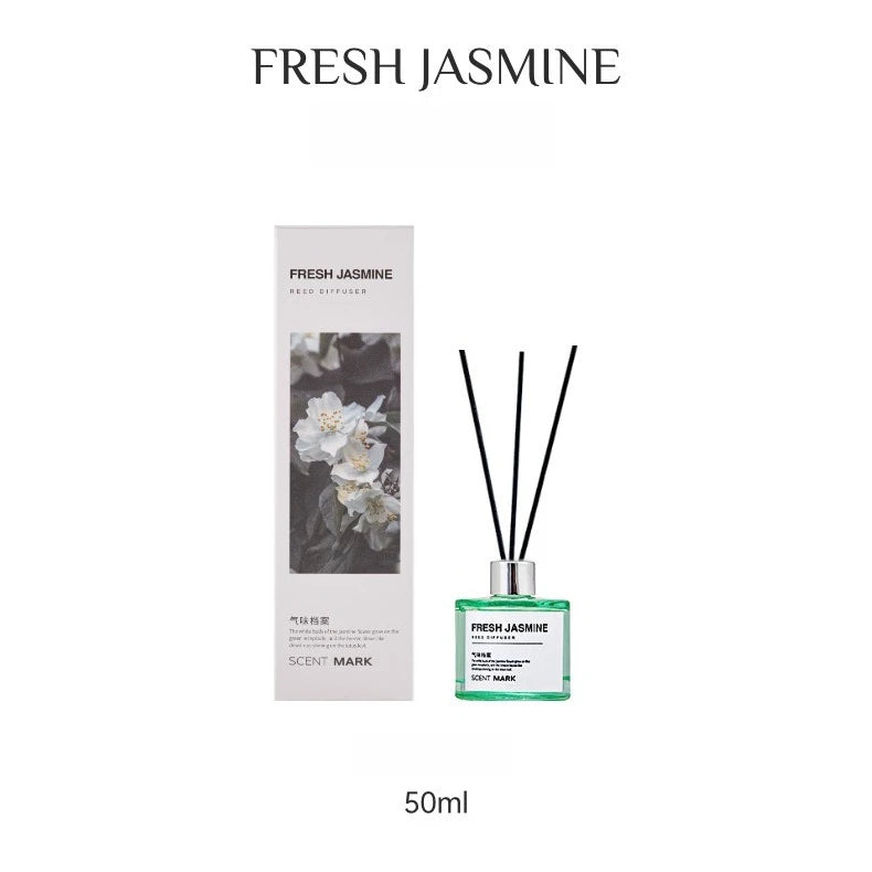 50ml Reed Diffuser Sets Rose Lavender Jasmine Essential Oil with Expanding Stick Hotel Home Aromatherapy Air Fresh Fragrance