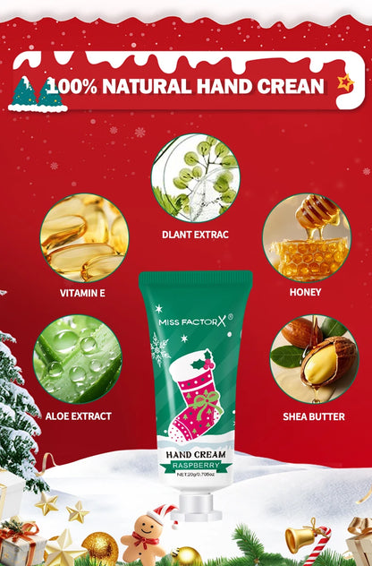 60 piece Christmas hand cream gift box set, advanced essence moisturizing and moisturizing, suitable for dry and cracked skin