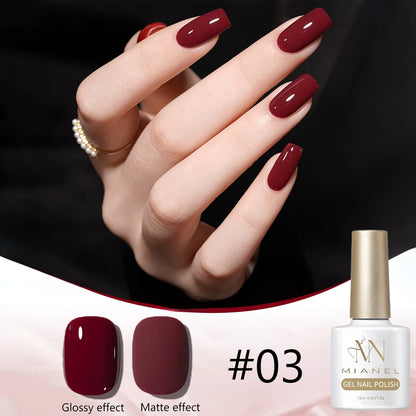MN 12ML 1-21PCS Hot Selling Red through Half the Sky Cat Eye Nail Polish New Whitening Glass Bead Cat Eye Nail Polish Nail Art