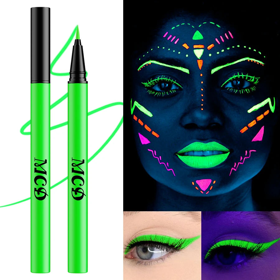8 Colors Face Body Painting 1PC UV Light Neon Face Paint Art Makeup Blue Green Waterproof Christmas Party Body Paint Cosmetics