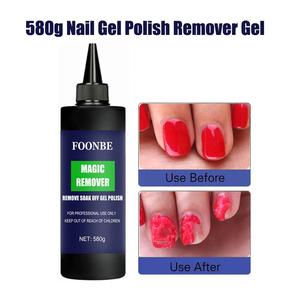 Magic Remover Nail Gel Polish Burst Remover UV Gel Fast Peel Off Remove Semi Permanent Varnish Polish Cancel Gel High-capacity