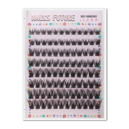 Marks Future Self-Adhesive Eyelashes Are Thick and Curled for Big Eyes, Suitable for Makeup, Balls, Parties, and Are Beginner-Friendly, Enhancing Your Look.
