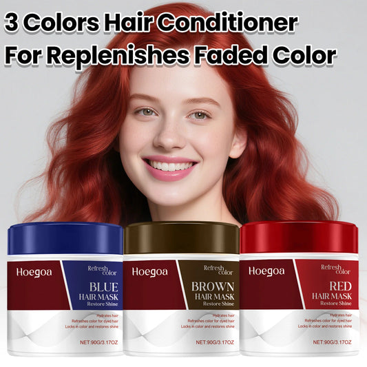 Color Boosting Conditioner Color Depositing Hair Mask Hydrates Enhances Colored Toners for Replenishes Faded Color Hair Care