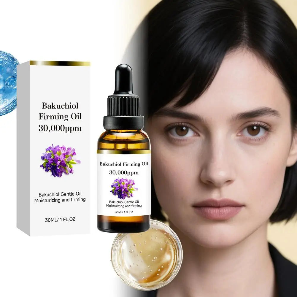 Natural Bakuchiol Facial Oil Deep Nourishing Elasticity Repair Skin Serum Hydrating Brightening Anti Wrinkle Skin Care 30ml