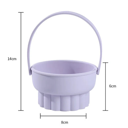 1Pcs Silicone Makeup Brush Washing Bowl Cleaning Box Sponge Powder Puff Washer Beauty Egg Drying Storage Makeup ToolArtifact