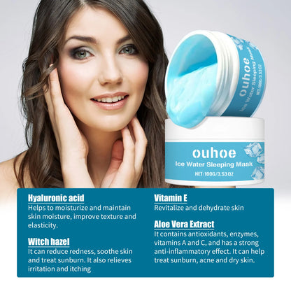 Moisturizing Sleeping Mask Fade Melanin Remove Dark Spots Shrink Pores Anti-Aging Hydrating Whitening Firm Wash-Free Face Mask