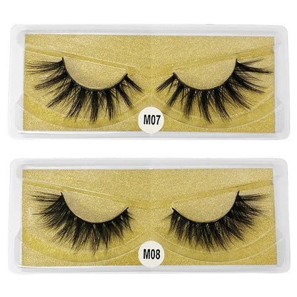30 Pairs 3d Mink Lashes Natural Mink Eyelashes False Eyelash Makeup Thick Fake Lash In Bulk