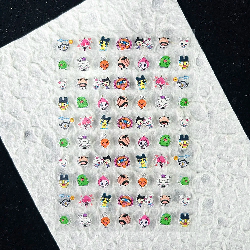 Cute Y2k Stytle Pvc Ancient Small Animals Adhesive Stickers Nail Art Waterproof Diy Charms Loptop Phone Case Scrapbook Sticker