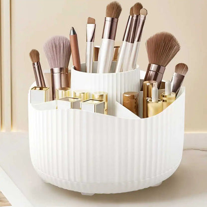360° Rotating Makeup Brush Holder Cosmetic Brush Holder Large Capacity Lipstick Eyebrow Makeup Brush Holder Jewelry Container