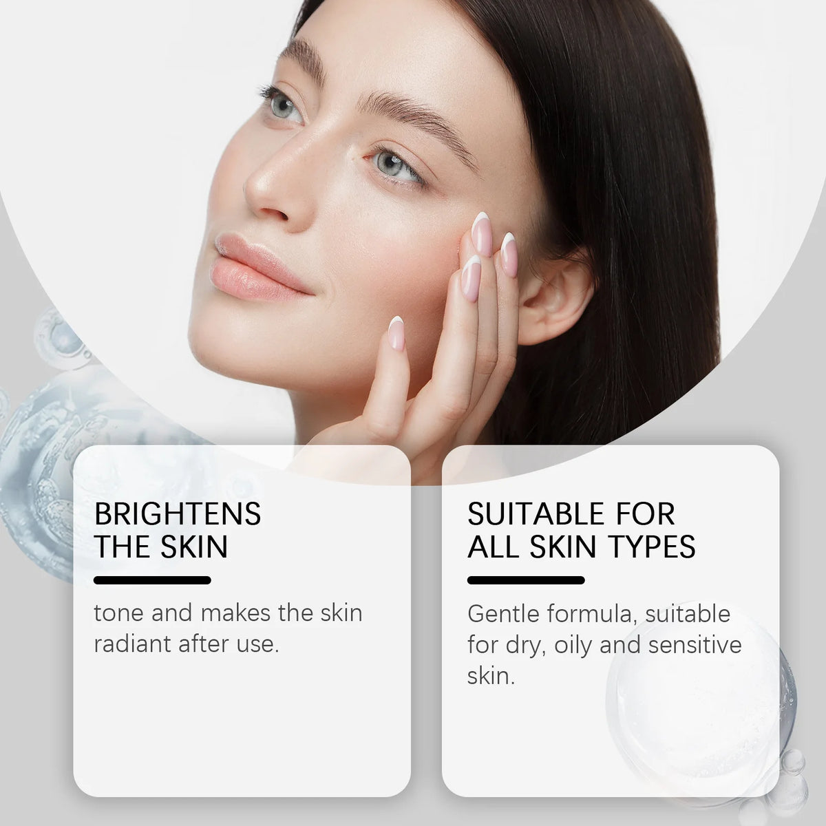 Black Rice Exfoliant Ampoule with Niacinamide & Rice Bran Water, Gentle Brightening Face Serum, Radiance Boost Nourishing Facial Ampoule for Revitalizing Dull Skin, All Skin Types 100ml