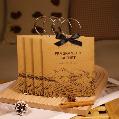 Long-Lasting Fragrance Sachet Hanging Ornament for Home & Car - Odor Eliminator for Wardrobes, Closets, Bedrooms Fresh Scent Air