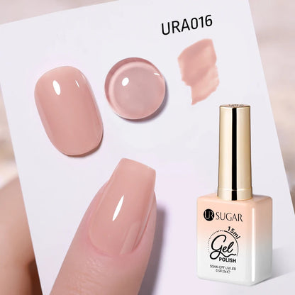 UR SUGAR 15ml Gel Nail Polish Neon Blue Red Green Pastal Nude UV/LED Soak Off No Wipe Nail Gel Polish Suitable For Summer Autumn